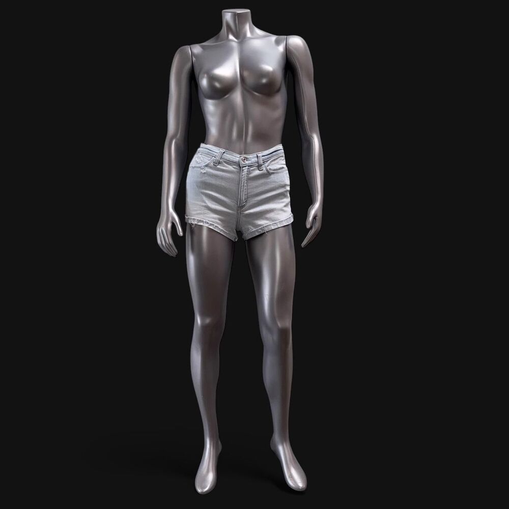 Abercrombie-fitch Women's White and Grey Shorts